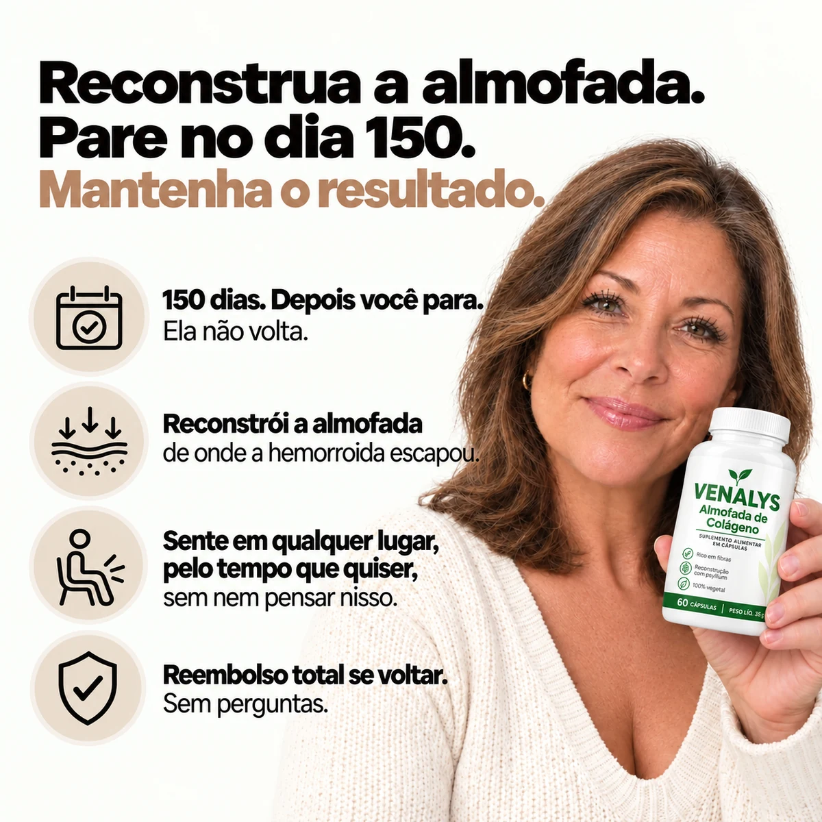 Venalys™ Cápsulas de Suporte à Almofada de Colágeno