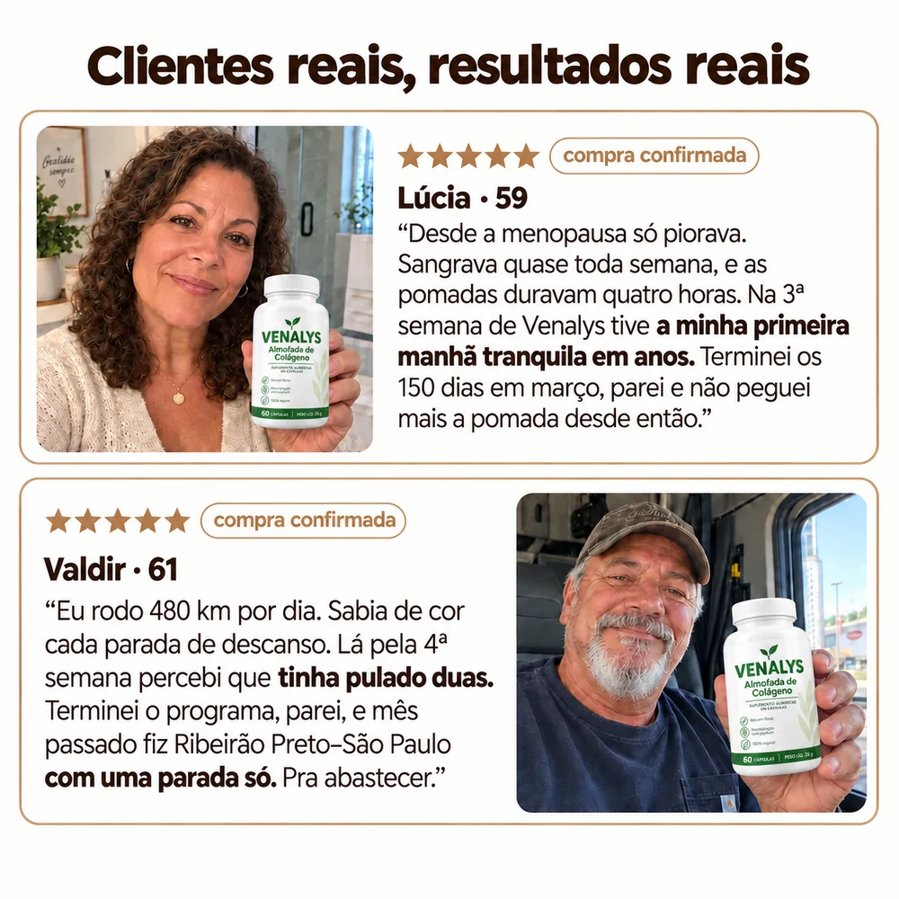 Venalys™ Cápsulas de Suporte à Almofada de Colágeno