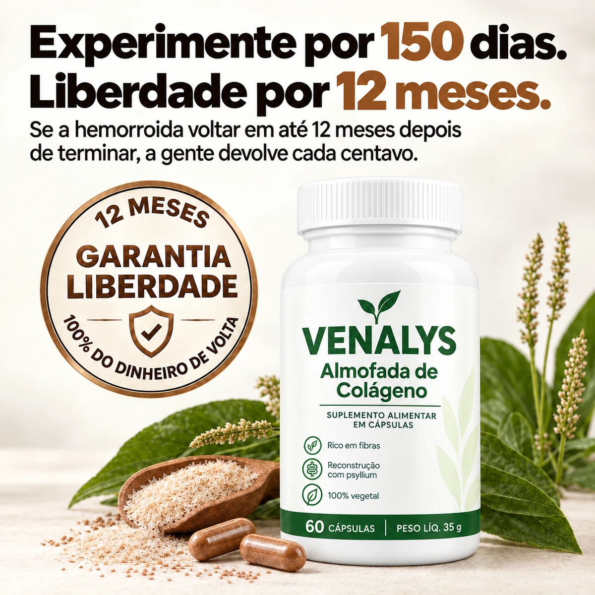 Venalys™ Cápsulas de Suporte à Almofada de Colágeno